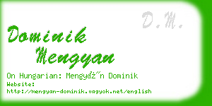 dominik mengyan business card